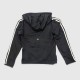 Adidas Essentials 3-Stripes Full-Zip Hoodie Black & Off-White / Pre Owned